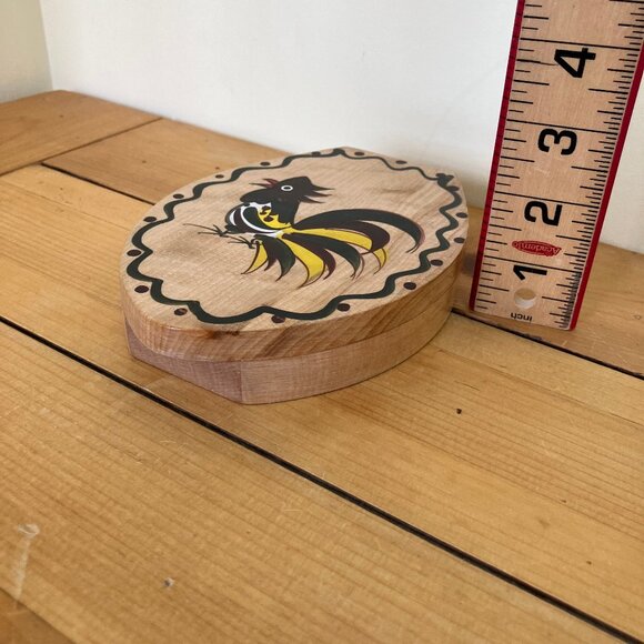 Woodpecker Wood Ware Door Knocker Hand Painted Rooster Vintage Made in Japan - Picture 5 of 8